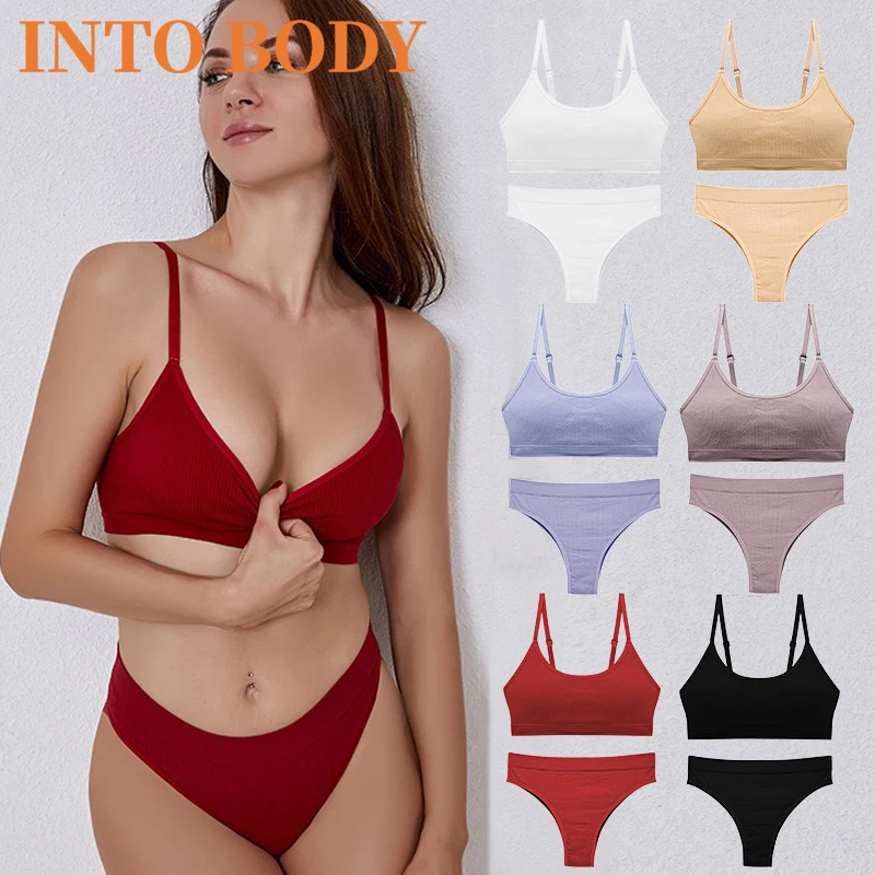 Women Seamless Bra Briefs Set Push Up Bra Crop Top High Waist Panties Sexy Lingerie Low Back Bralette Fitness Underwear Set
Women Seamless Bra Briefs Set Push Up Bra Crop Top High Waist Panties Sexy Lingerie Low Back Bralette Fitness Underwear Set