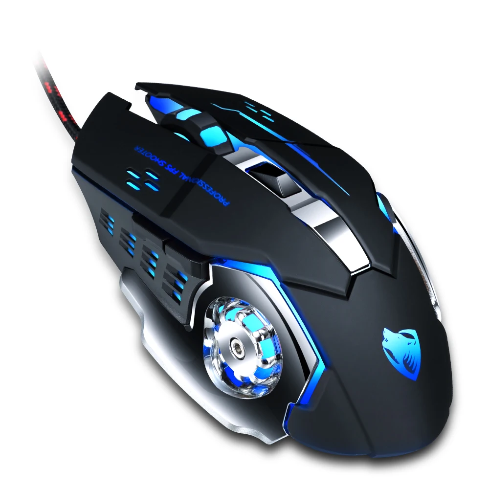 Pro Gamer Gaming Mouse 8D 3200DPI Adjustable Wired Optical LED Computer Mice USB Cable Silent Mouse for laptop PC
Pro Gamer Gaming Mouse 8D 3200DPI Adjustable Wired Optical LED Computer Mice USB Cable Silent Mouse for laptop PC