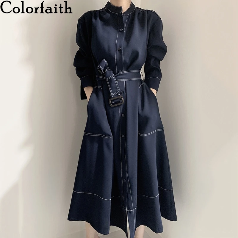 Colorfaith/Новинка 2022 г.; Однотонные пуговицы с карманами; Корейская мода; Большие размеры; Элегантные женские длинные платья на шнуровке; Сезон в...
Colorfaith/Новинка 2022 г.; Однотонные пуговицы с карманами; Корейская мода; Большие размеры; Элегантные женские длинные платья на шнуровке; Сезон в...