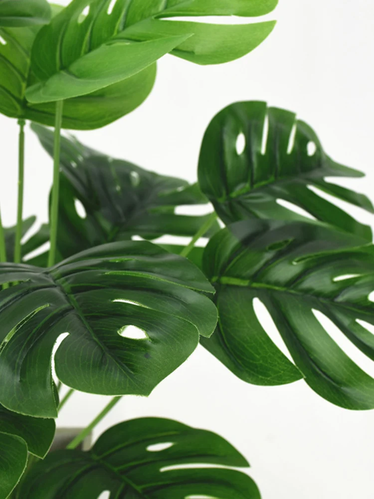 Artificial Plants Green Palm Leaves Monstera Home Garden Living Room Bedroom Balcony Decoration Tropical Plastic Fake Plant Long
Artificial Plants Green Palm Leaves Monstera Home Garden Living Room Bedroom Balcony Decoration Tropical Plastic Fake Plant Long