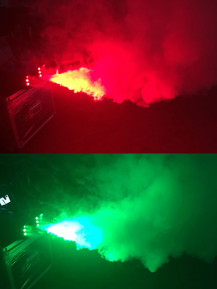 Дымовая машина RGB 3 в 1 1500 Вт светодиодная дымовая с дистанционным или проводным
