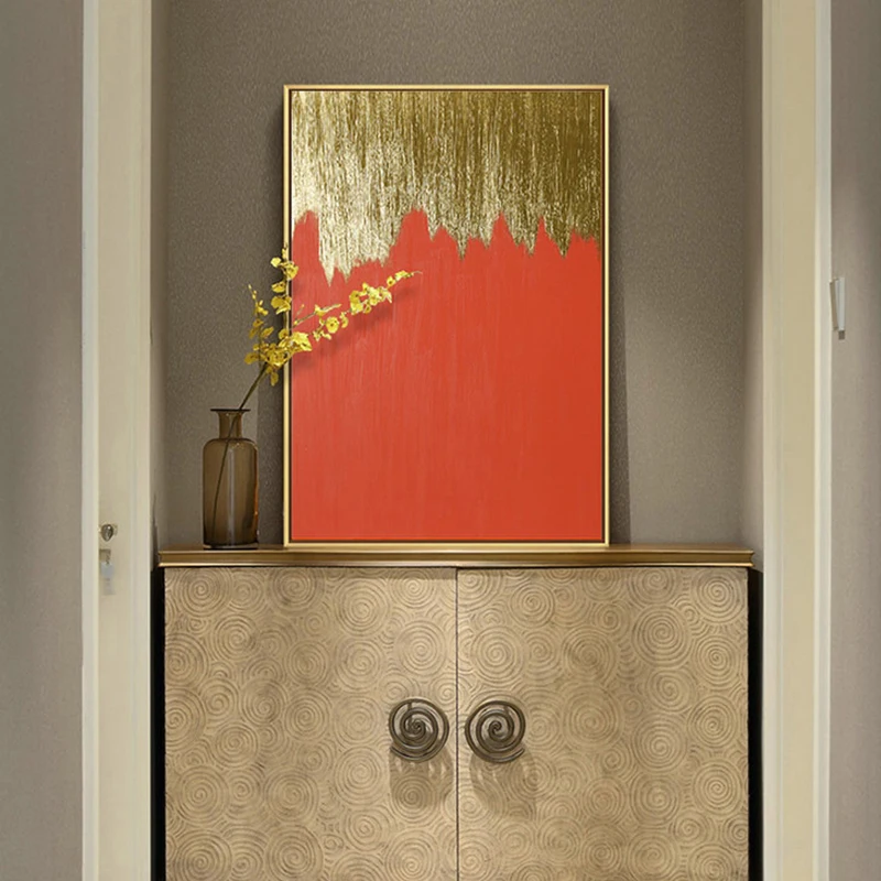 100% Hand painted Modern golden Art Oil Painting On Canvas Wall Art Wall Adornment pictures Painting For Living Room Home Decor
100% Hand painted Modern golden Art Oil Painting On Canvas Wall Art Wall Adornment pictures Painting For Living Room Home Decor
