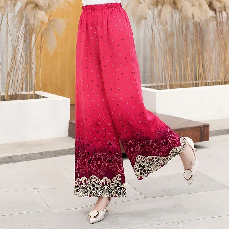 Vintage Printed Wide Leg Pant Trousers Casual Elastic Waist Cotton Linen Pants Women Loose Pantalon Summer Plus Size Femme Y928
Vintage Printed Wide Leg Pant Trousers Casual Elastic Waist Cotton Linen Pants Women Loose Pantalon Summer Plus Size Femme Y928