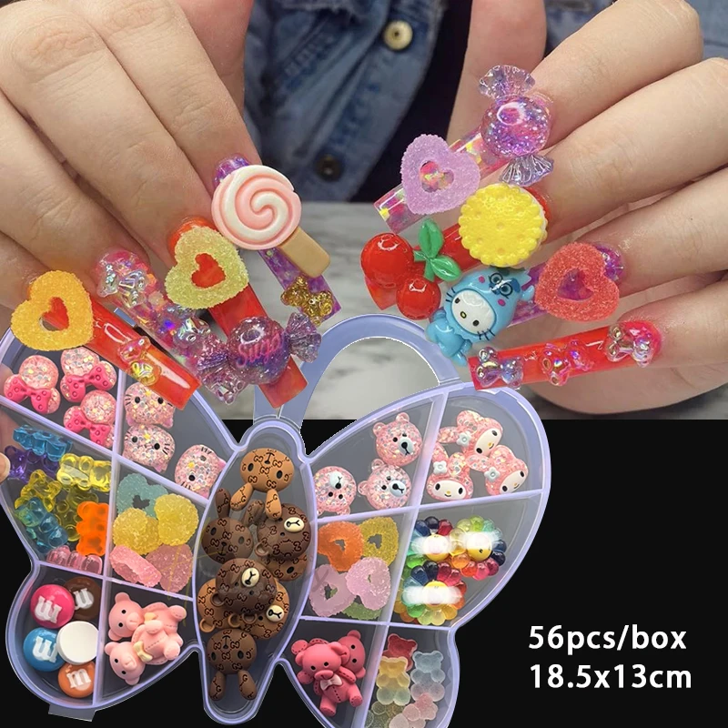Смешанные Подвески для ногтей Kawaii Resin Gummy Cute Bear Candy, роскошные аксессуары 3D декоративный маникюр, 46/56 шт.
Смешанные Подвески для ногтей Kawaii Resin Gummy Cute Bear Candy, роскошные аксессуары 3D декоративный маникюр, 46/56 шт.