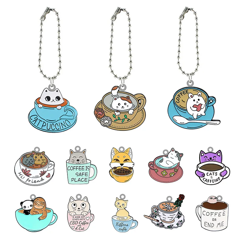 TAFREE Cat Coffee Cup Cartoon New Acrylic Doll Keychain Boys and Girls Fashion and Interesting Jewelry Heat Shrinkable Keychain
TAFREE Cat Coffee Cup Cartoon New Acrylic Doll Keychain Boys and Girls Fashion and Interesting Jewelry Heat Shrinkable Keychain