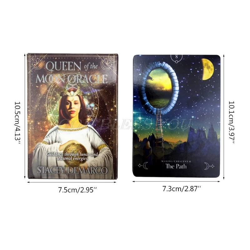 Queen of The Moon Oracle Card Full English Party Board Game 44 Cards Deck Tarot Astrology Divination Fate Cards Drop Shipping
Queen of The Moon Oracle Card Full English Party Board Game 44 Cards Deck Tarot Astrology Divination Fate Cards Drop Shipping