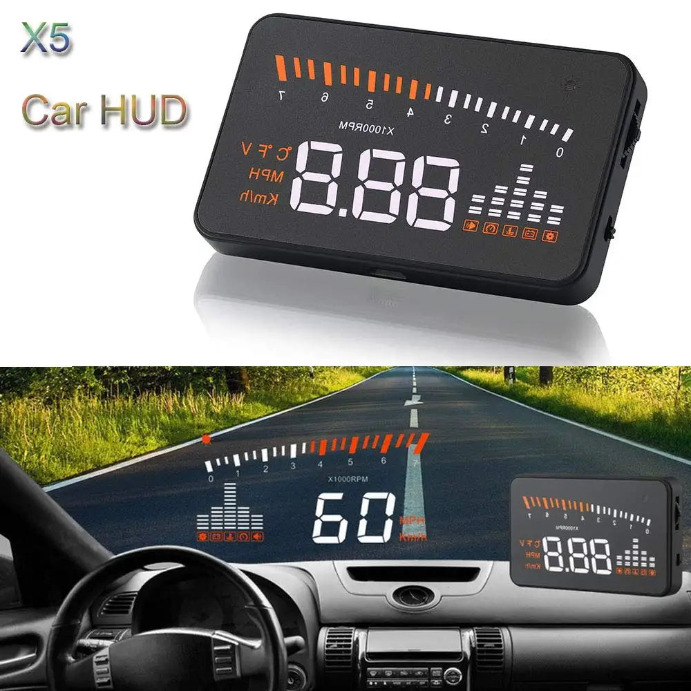 Автомобильный проектор на лобовое стекло X5, автоматическая система предупреждения о превышении скорости, проектор на лобовое стекло, преду...
Автомобильный проектор на лобовое стекло X5, автоматическая система предупреждения о превышении скорости, проектор на лобовое стекло, преду...