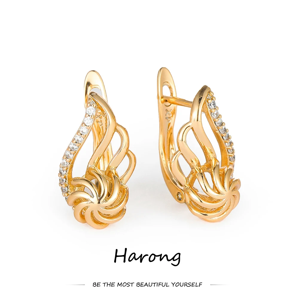 Trendy Golden Leaf Shape Stud Earring Copper Metal Golden Natural Zircon Crystal Female Jewelry Accessory Ear Clip For Woman
Trendy Golden Leaf Shape Stud Earring Copper Metal Golden Natural Zircon Crystal Female Jewelry Accessory Ear Clip For Woman