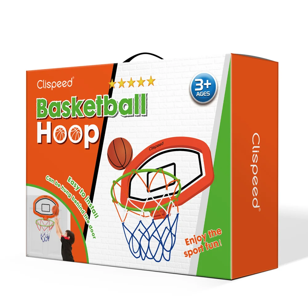Clispeed Kids Basketball Hoop Set Cartoon Hanging Wall Mounted Mini Hoop with Net Portable Educational Indoor 
Clispeed Kids Basketball Hoop Set Cartoon Hanging Wall Mounted Mini Hoop with Net Portable Educational Indoor