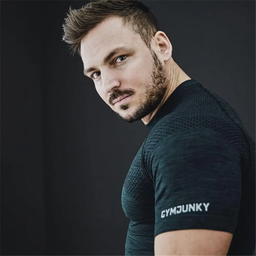 Gym Shirt Sport T Shirt Men Short Sleeve Running T-shirt Men Workout Training Tees Fitness Top Sport Solid T-shirts Rashgard
Gym Shirt Sport T Shirt Men Short Sleeve Running T-shirt Men Workout Training Tees Fitness Top Sport Solid T-shirts Rashgard