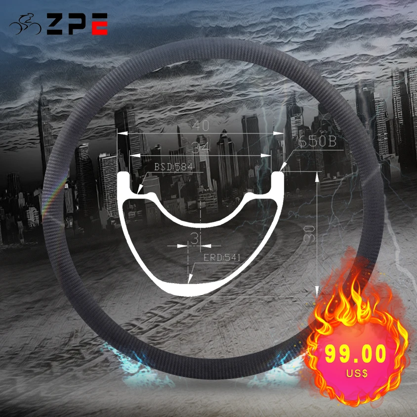 MTB Disc Bicycle Rim 30x40mm Asymmetric Carbon Mtb Rims 27.5er Hookless Mountain Bike Tubeless Carbon Rim 24H 28H 32H
MTB Disc Bicycle Rim 30x40mm Asymmetric Carbon Mtb Rims 27.5er Hookless Mountain Bike Tubeless Carbon Rim 24H 28H 32H