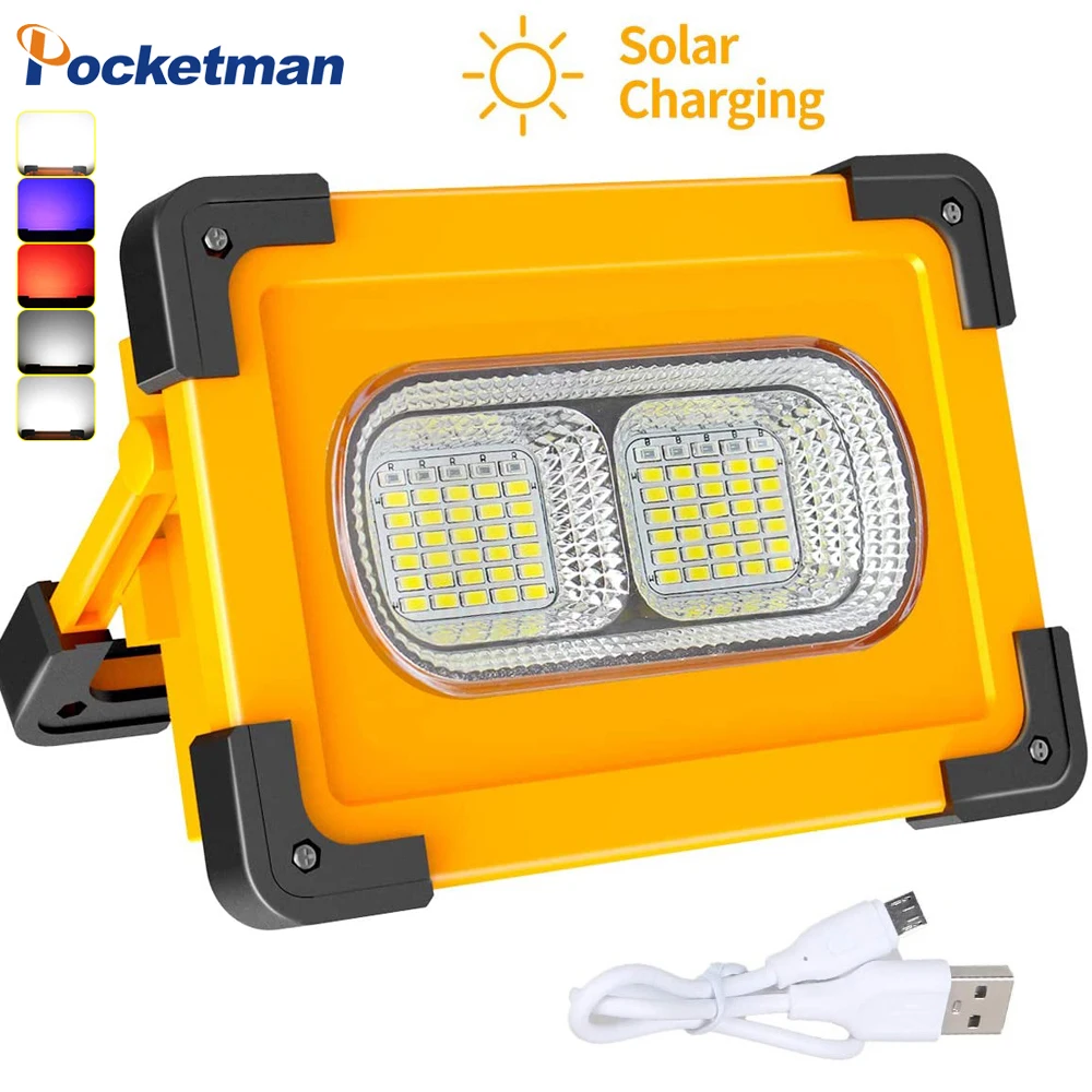 Rechargeable Led Work Light with Magnetic Portable Work Light 300W Solar Work Light for Camping Repairing Road Emergency Lamp
Rechargeable Led Work Light with Magnetic Portable Work Light 300W Solar Work Light for Camping Repairing Road Emergency Lamp