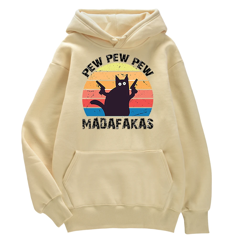 Pew Madafakas Мужская модная теплая толстовка с капюшоном с мультяшным принтом черного кота флисовая Осенняя уличная одежда Повседневная креативная Толстовка для мужчин
Pew Madafakas Мужская модная теплая толстовка с капюшоном с мультяшным принтом черного кота флисовая Осенняя уличная одежда Повседневная креативная Толстовка для мужчин