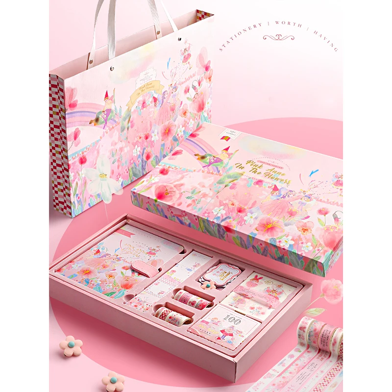 Handbook Gift Box Set Loose-leaf Cute Sketchbook Girl Washi tape Antiquity Chinese Style Student Diary Notebooks Stationery
Handbook Gift Box Set Loose-leaf Cute Sketchbook Girl Washi tape Antiquity Chinese Style Student Diary Notebooks Stationery