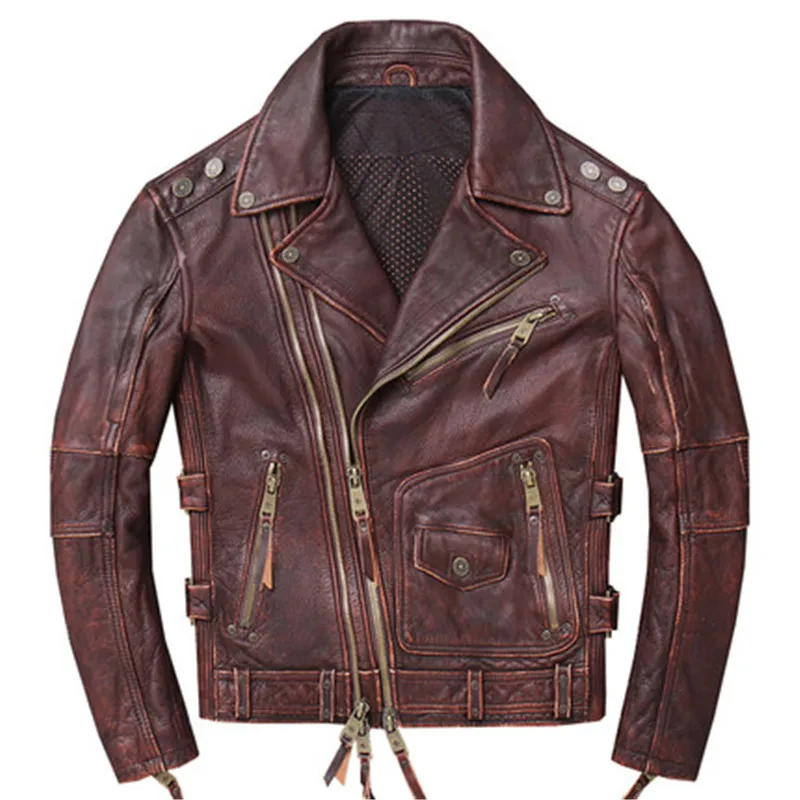 Мужская приталенная куртка из натуральной воловьей кожи, мотоциклетная куртка в винтажном стиле, 2021
Мужская приталенная куртка из натуральной воловьей кожи, мотоциклетная куртка в винтажном стиле, 2021