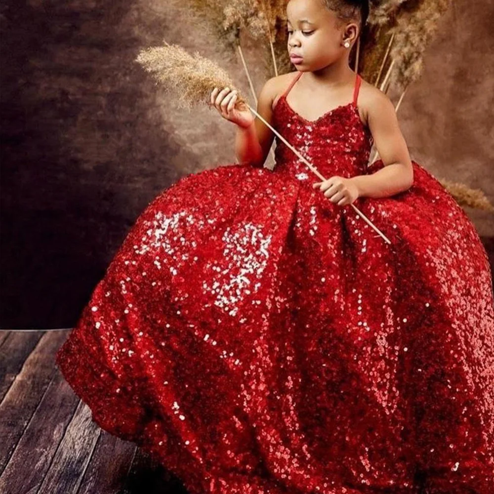Sparkle Sequin Flower Girl Dresses 2022 New Red Baby A-Line Christmas Prom Gowns V-Neck Kids Birthday Dress платье для девочки
Sparkle Sequin Flower Girl Dresses 2022 New Red Baby A-Line Christmas Prom Gowns V-Neck Kids Birthday Dress платье для девочки
