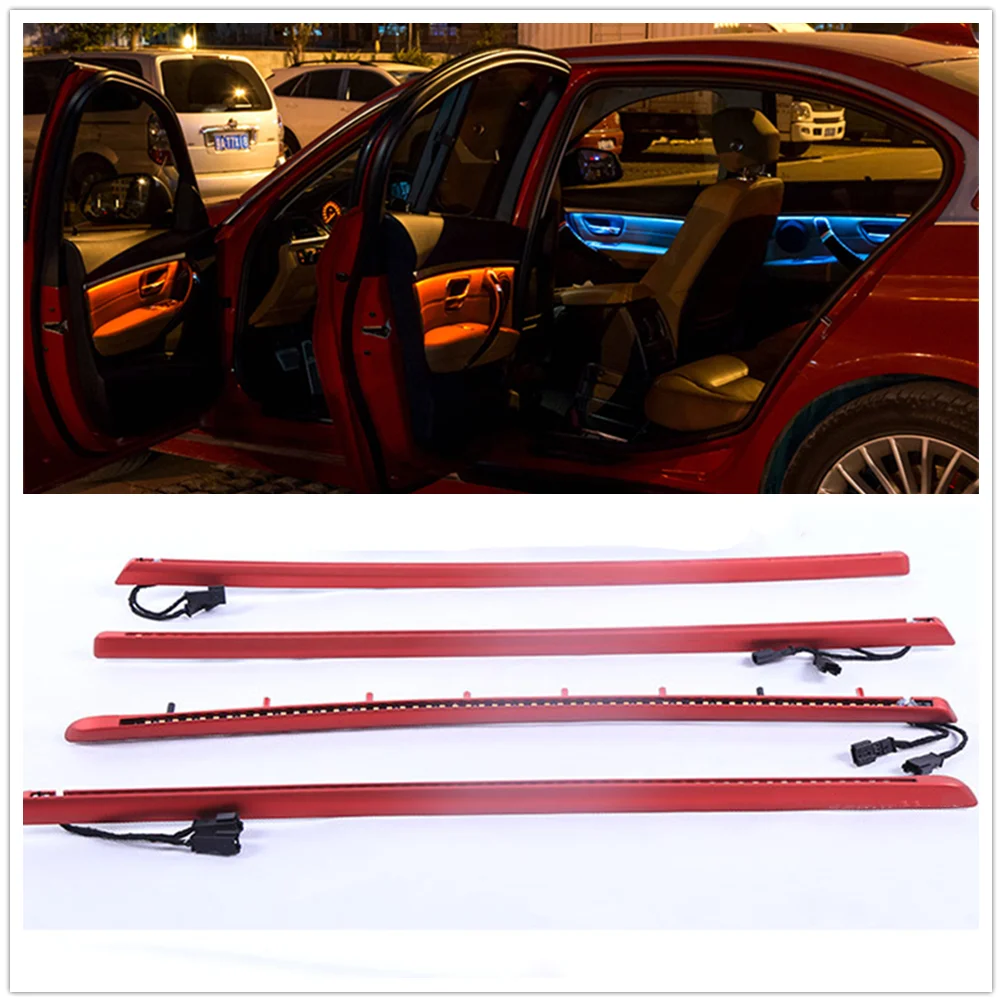 4x LED Ambient Light Interior Panel Door Atmosphere Lamp Kit For BMW 3 Series M3 M4 F30 F31 Silver/Red/Blue/Black Decorative
4x LED Ambient Light Interior Panel Door Atmosphere Lamp Kit For BMW 3 Series M3 M4 F30 F31 Silver/Red/Blue/Black Decorative