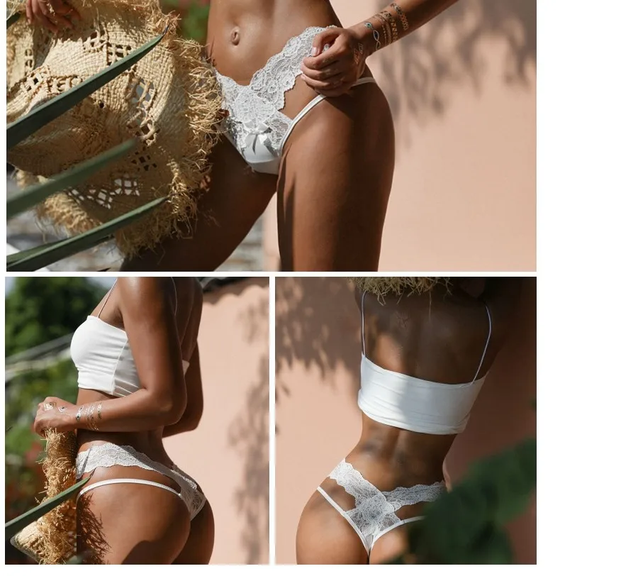 Sexy Fashion Women Lace Lingerie Temptation Low-waist Panties Embroidery Thong Transparent Hollow Out Underwear Female G String
Sexy Fashion Women Lace Lingerie Temptation Low-waist Panties Embroidery Thong Transparent Hollow Out Underwear Female G String