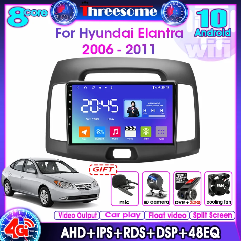 Автомагнитола для Hyundai Elantra 10,0-2006, мультимедийный видеоплеер на Android 2011, 4G + WIFI, GPS-навигация, 2 Din, 4 Гб + 64 ГБ
Автомагнитола для Hyundai Elantra 10,0-2006, мультимедийный видеоплеер на Android 2011, 4G + WIFI, GPS-навигация, 2 Din, 4 Гб + 64 ГБ