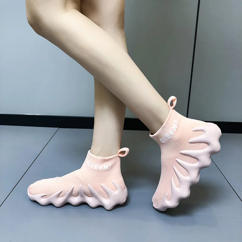 Women Sneakers High Top Mesh Sock Breathable Spring Summer Flat Elastic Running Trainning Walking Trainers Zapatillas Mujer
Women Sneakers High Top Mesh Sock Breathable Spring Summer Flat Elastic Running Trainning Walking Trainers Zapatillas Mujer