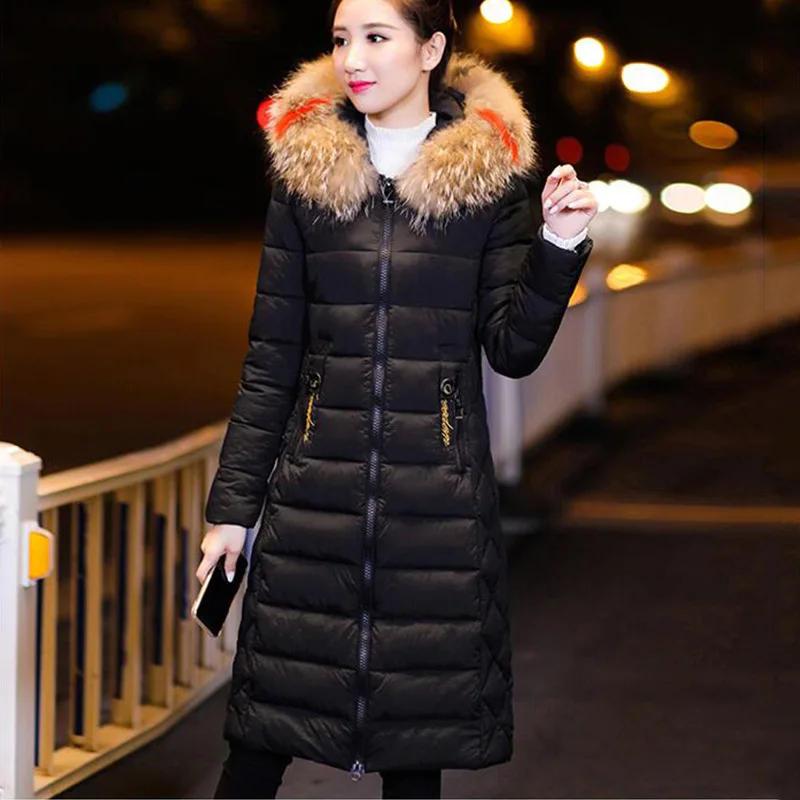 2019 Korean version New Winter fur collar Hooded Jacket Women Fashion Long sleeve Warm thickened down cotton long coat cc660
2019 Korean version New Winter fur collar Hooded Jacket Women Fashion Long sleeve Warm thickened down cotton long coat cc660