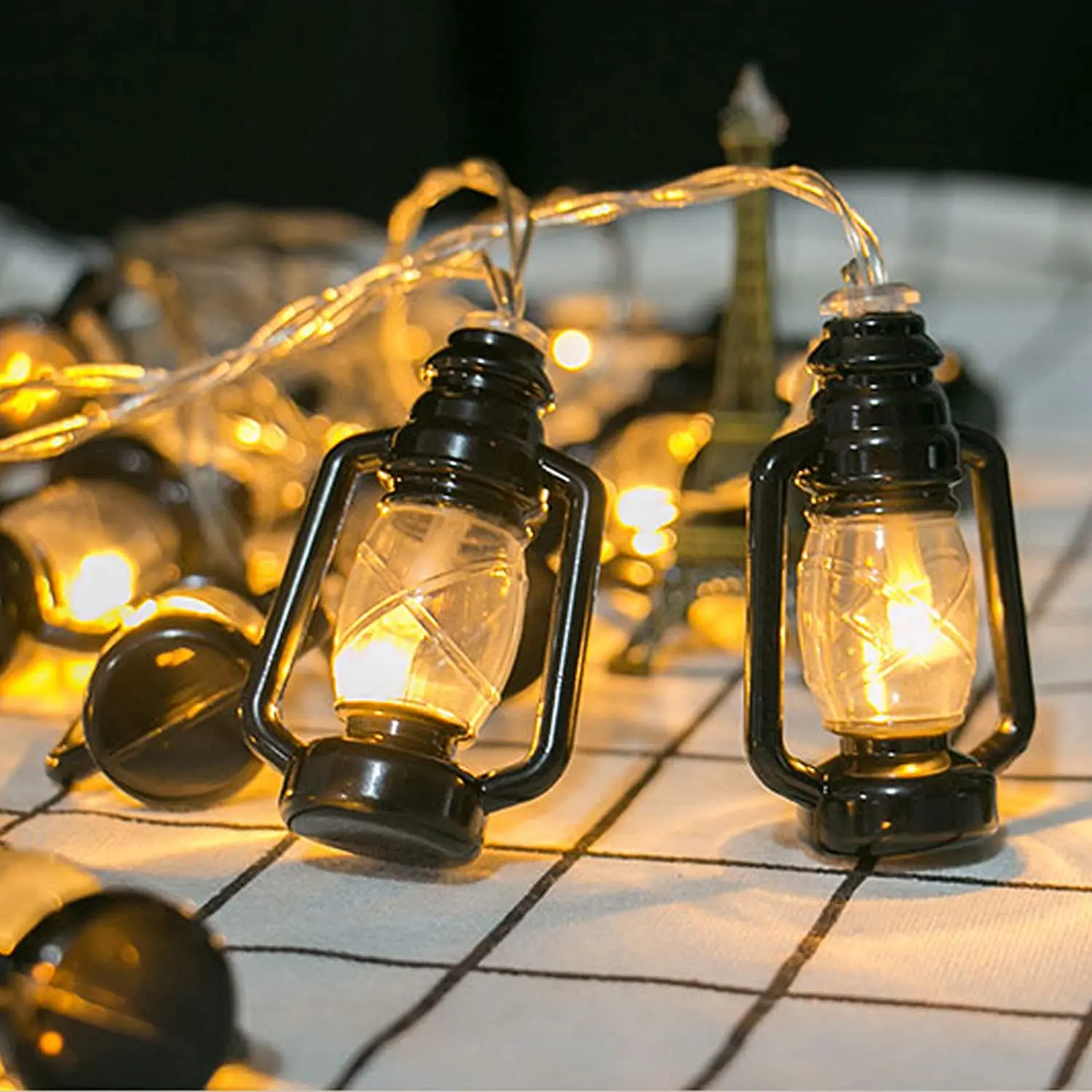 10/20 LED Lantern String Lights Mini Kerosene Lamp for Indoor Outdoor Patio Garden Holiday Home Ramadan Wedding Party Christmas
10/20 LED Lantern String Lights Mini Kerosene Lamp for Indoor Outdoor Patio Garden Holiday Home Ramadan Wedding Party Christmas