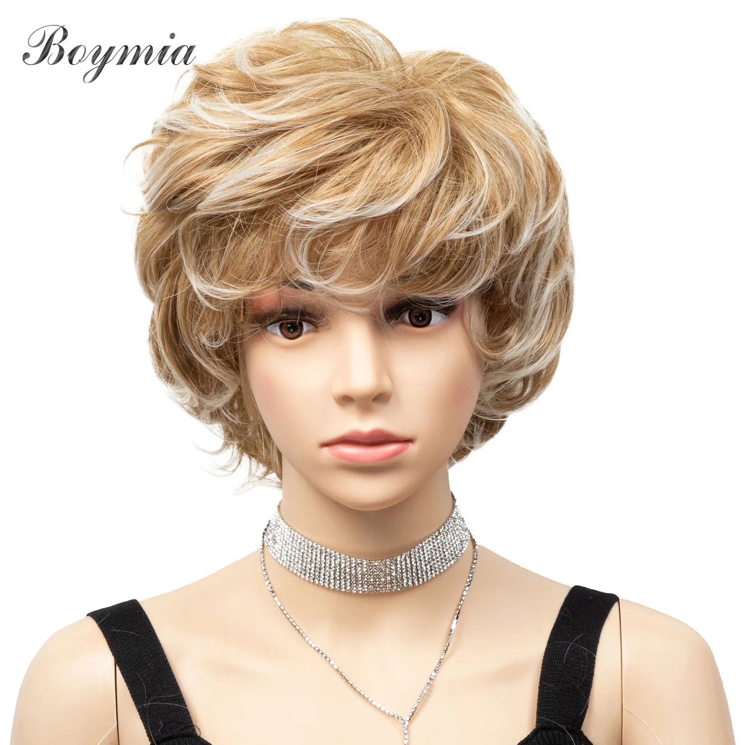 women synthetic Short Hair soft big Curly Wig Brown Mix Blonde Color grandama wear wig darily use wig
women synthetic Short Hair soft big Curly Wig Brown Mix Blonde Color grandama wear wig darily use wig
