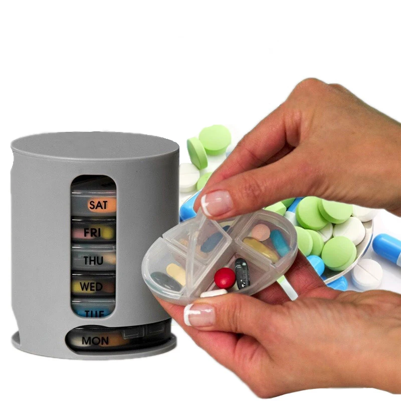 

7 Days Pill Organizer Pro Storage Case Compact Organize Mini Pills Storage Box Convenient Medicine Storage Box Pill Pro