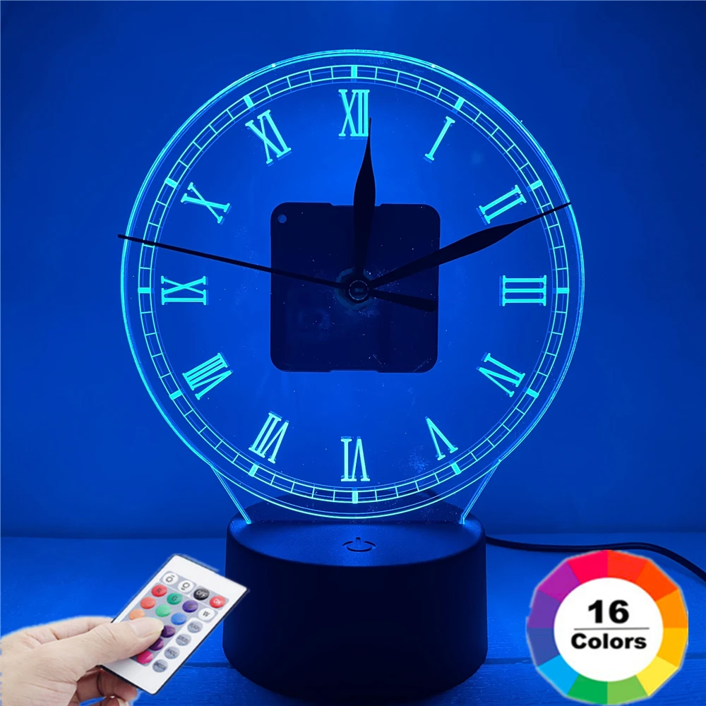 DIY 3D Lamp LED Alarm Clock Night Light 7 Colors with Remote Control USB/AA Powered Desktop Clocks Room Decorate Gift Lights
DIY 3D Lamp LED Alarm Clock Night Light 7 Colors with Remote Control USB/AA Powered Desktop Clocks Room Decorate Gift Lights