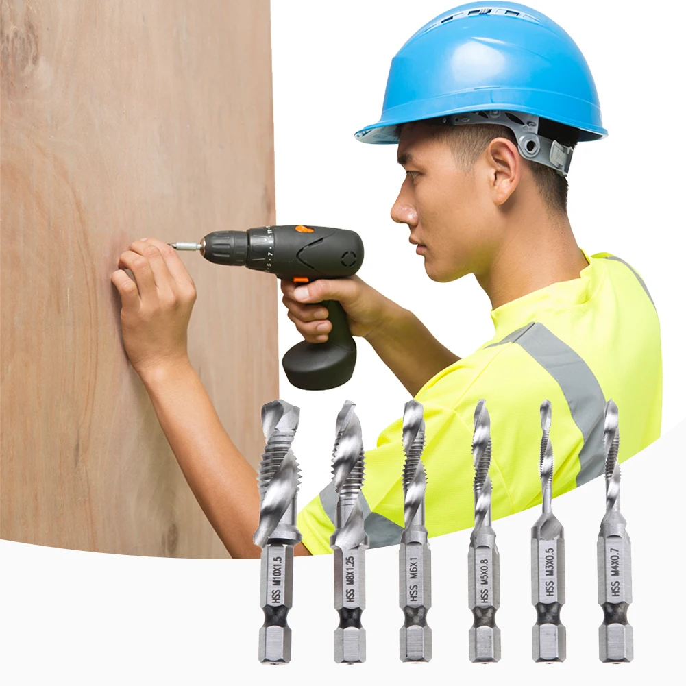 6pcs Practical Multi-functional HSS M3/4/5/6/8/10 Twist Drill Bits Set Hex Shank Bit Durable Drilling Power Tools
6pcs Practical Multi-functional HSS M3/4/5/6/8/10 Twist Drill Bits Set Hex Shank Bit Durable Drilling Power Tools