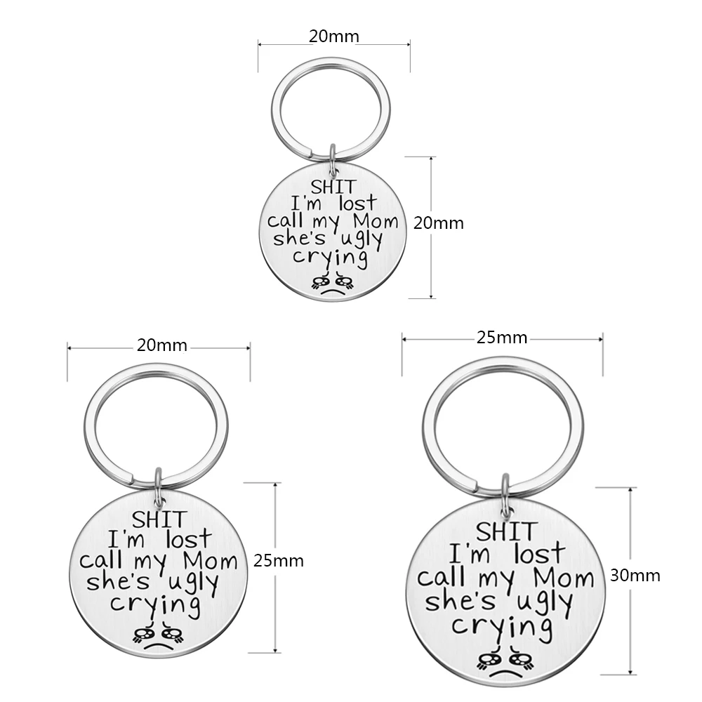 Funny Keychain Pet Tags keyring Puppy Pet ID Tags for Dog Cats Owner or Dog I'm Lost My Mom is Ugly Crying Dog Collar Tag
Funny Keychain Pet Tags keyring Puppy Pet ID Tags for Dog Cats Owner or Dog I'm Lost My Mom is Ugly Crying Dog Collar Tag