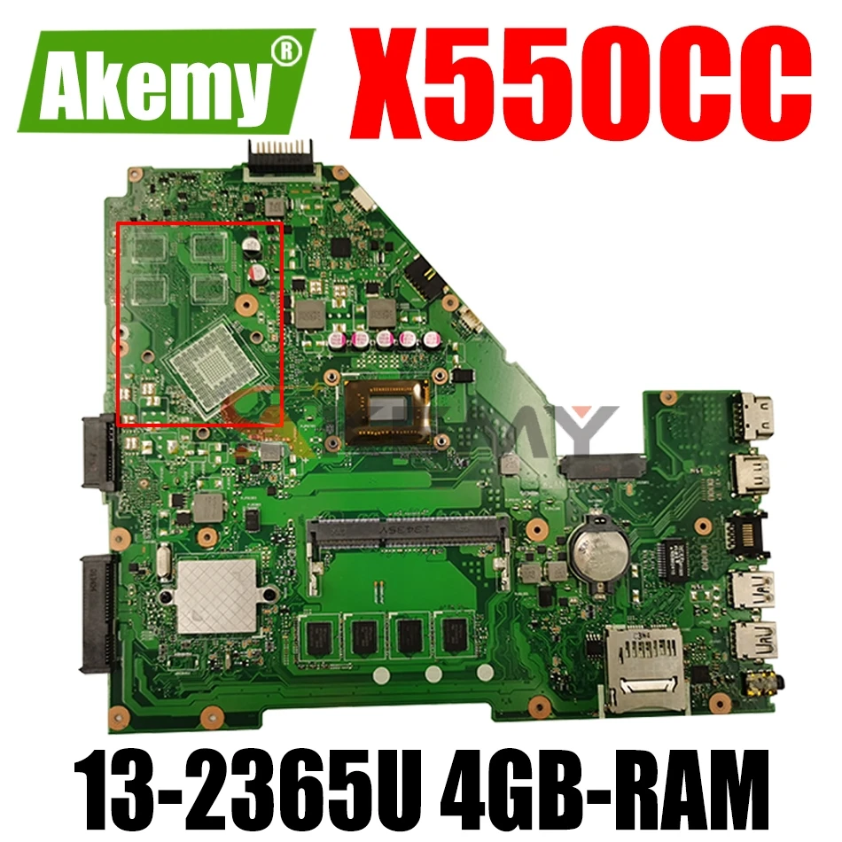 X550CC Laptop motherboard for ASUS X550CA X550CL R510C Y581C X550C original mainboard 4GB-RAM 13-2365U CPU UMA
X550CC Laptop motherboard for ASUS X550CA X550CL R510C Y581C X550C original mainboard 4GB-RAM 13-2365U CPU UMA