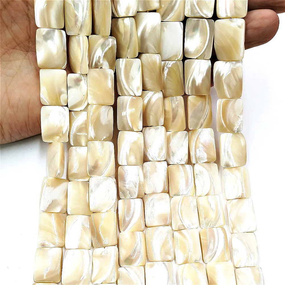 Natural Yellow Shell Bead Charms Jewelry Making 8-16mm Flat Rectangle Loose Beads for DIY Bracelet Necklace Earrings Accessories
Natural Yellow Shell Bead Charms Jewelry Making 8-16mm Flat Rectangle Loose Beads for DIY Bracelet Necklace Earrings Accessories