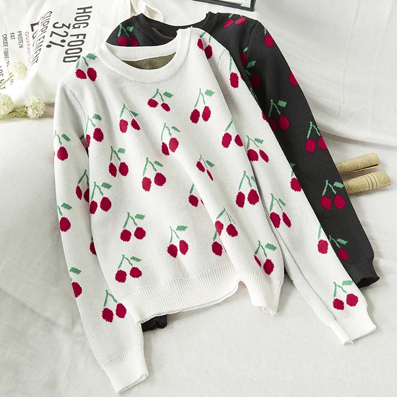 Sweaters Women Kawaii Printed Sweet Pink O-Neck Knitting All-match Leisure Harajuku Korean Style Fashion Womens Pullover Ulzzang
Sweaters Women Kawaii Printed Sweet Pink O-Neck Knitting All-match Leisure Harajuku Korean Style Fashion Womens Pullover Ulzzang