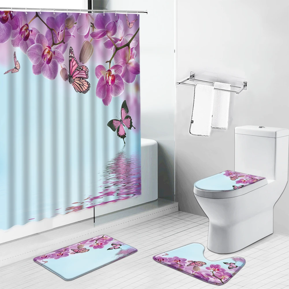 White Flowers Shower Curtains Non-Slip Bath Mats Spring Scenery Watercolor Floral Bathroom Decor Set Rug Toilet Lid Cover Carpet
White Flowers Shower Curtains Non-Slip Bath Mats Spring Scenery Watercolor Floral Bathroom Decor Set Rug Toilet Lid Cover Carpet