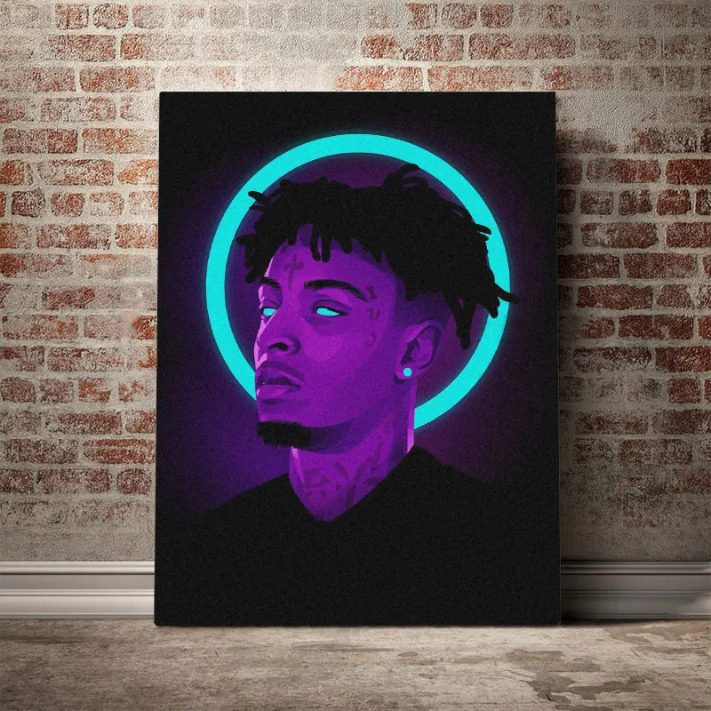 21 savage neon Pop art Poster Canvas Wall Art Decoration prints for living Kid Children room Home bedroom decor painting
21 savage neon Pop art Poster Canvas Wall Art Decoration prints for living Kid Children room Home bedroom decor painting