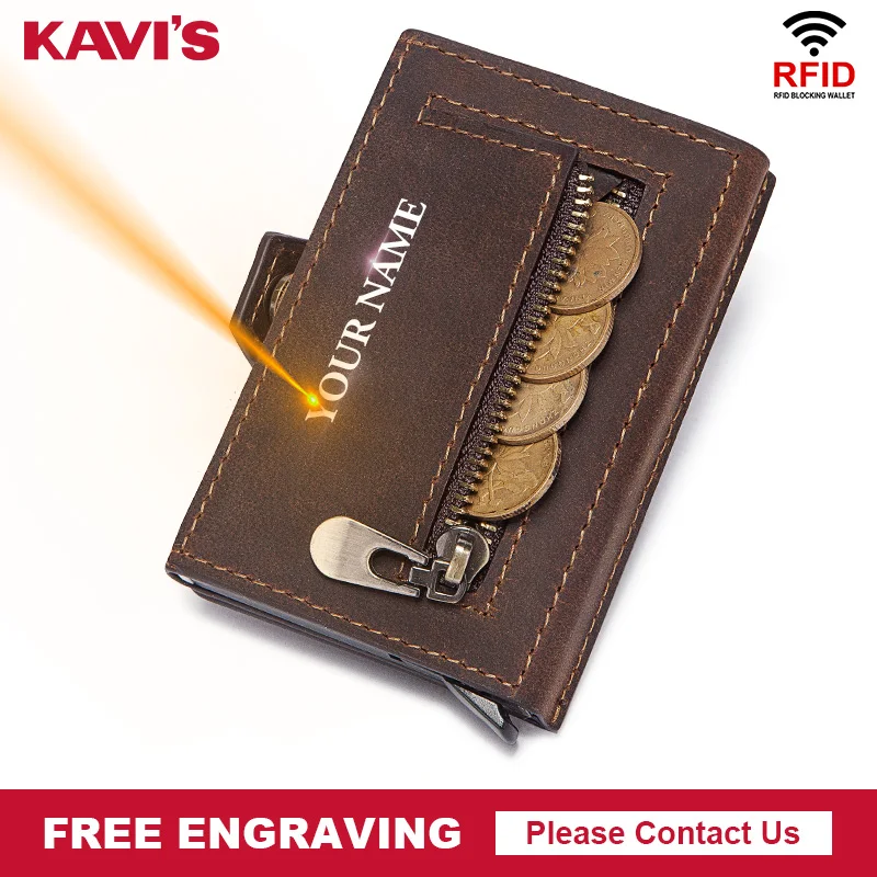 KAVIS Rfid Blocking Protection Men id Credit Card Holder Wallet Mini Coin Purse Leather Metal Aluminum Business Bank Card Case
KAVIS Rfid Blocking Protection Men id Credit Card Holder Wallet Mini Coin Purse Leather Metal Aluminum Business Bank Card Case