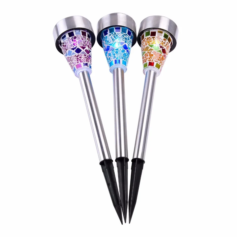 LED Solar Lawn Lamp 3pcs/lot Outdoor Garden Decoration lights Blue Orange Purple Lawn Path LED Glass Mosaic Lights Solar Light
LED Solar Lawn Lamp 3pcs/lot Outdoor Garden Decoration lights Blue Orange Purple Lawn Path LED Glass Mosaic Lights Solar Light