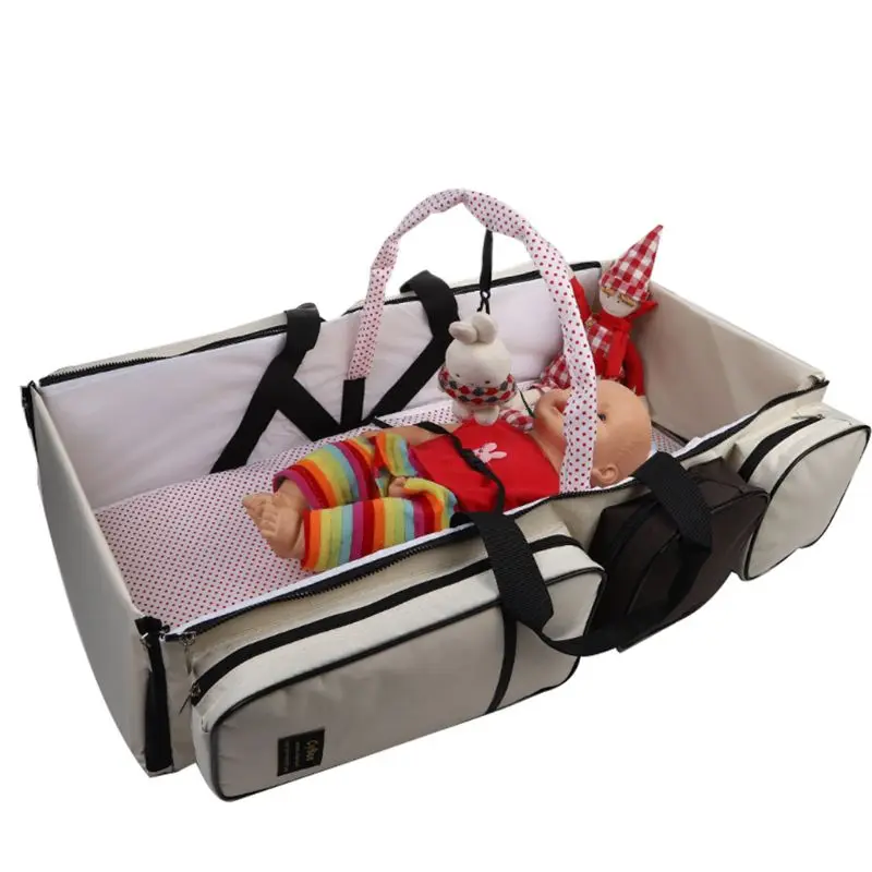 3 in 1 Large Capacity Diaper Bag Tote for Mom Dad Travel Baby Care Shoulder Bags Portable Folding Baby Bed
3 in 1 Large Capacity Diaper Bag Tote for Mom Dad Travel Baby Care Shoulder Bags Portable Folding Baby Bed