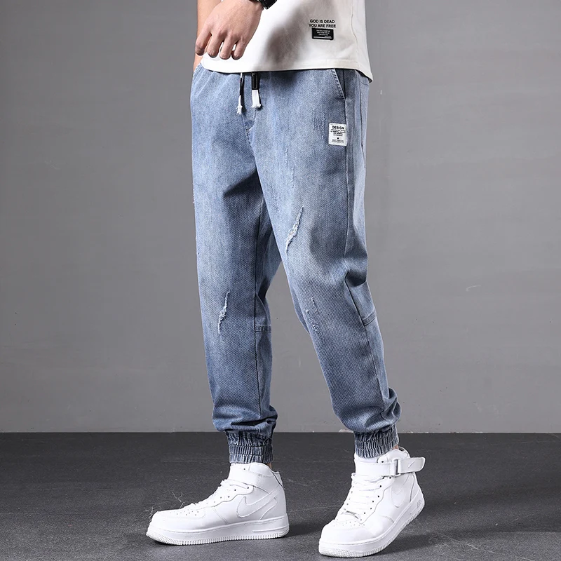 2021 Newest Goods Baggy Jeans Drawstring Waist Jeans Men Streetwear Elastic Cuff Kpop Clothes Casual Wide Leg Harajuku Gray Blue
2021 Newest Goods Baggy Jeans Drawstring Waist Jeans Men Streetwear Elastic Cuff Kpop Clothes Casual Wide Leg Harajuku Gray Blue