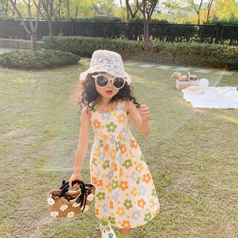 2021 New Fashion Summer Girls Flowers Princess Dresses Girl Kids Holiday Vestidos Korean Children Bow Backless Costume for 3-7Y
2021 New Fashion Summer Girls Flowers Princess Dresses Girl Kids Holiday Vestidos Korean Children Bow Backless Costume for 3-7Y