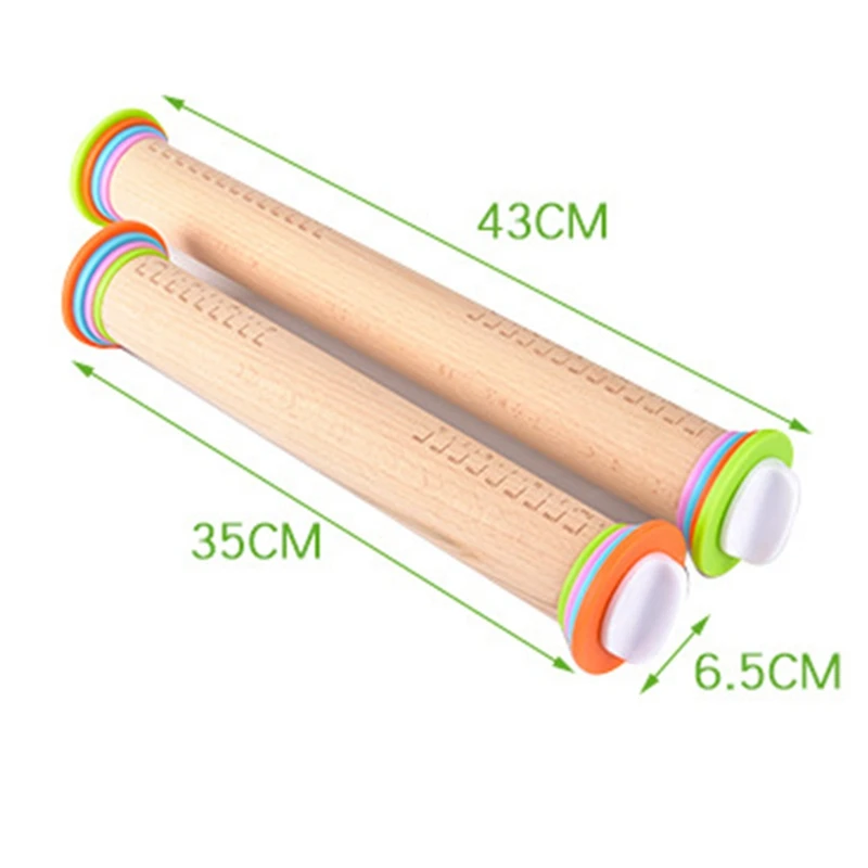 2-Piece Rolling Pin Adjustable Christmas Rolling Pin Scale Rolling Dough Kneading Tool Flour Stick
2-Piece Rolling Pin Adjustable Christmas Rolling Pin Scale Rolling Dough Kneading Tool Flour Stick