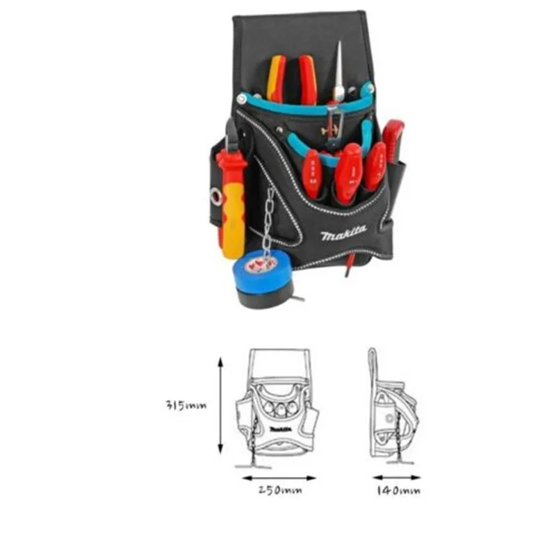 Original Makita P-71738 Electricians Pouch Tool Belt Bag Pocket P71738 for Electrical Tools Equipment
Original Makita P-71738 Electricians Pouch Tool Belt Bag Pocket P71738 for Electrical Tools Equipment
