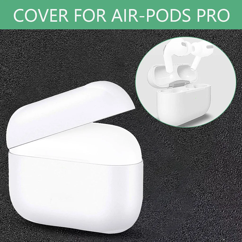 Однотонный простой защитный чехол для AirPods Pro 2019 беспроводной зарядки ПК