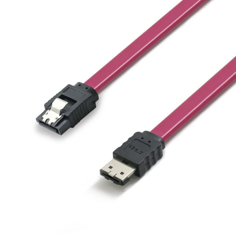 Высокоскоростной кабель SATA eSATA 100 шт./лот 50 см/100 см 3 Гбит/с экранированный
