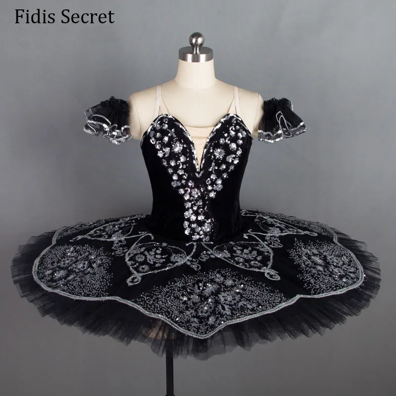 Female Black Classical Pancake Ballet Tutu Costume,Girls Ballerina Professional Concert Competition/Performance Stage Dance Wear
Female Black Classical Pancake Ballet Tutu Costume,Girls Ballerina Professional Concert Competition/Performance Stage Dance Wear