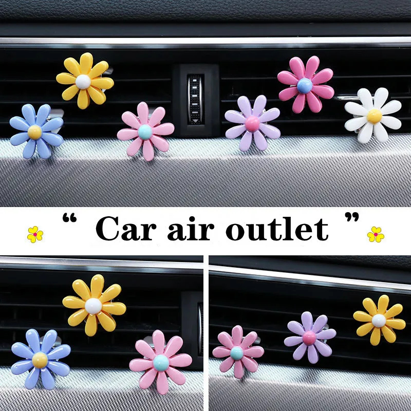 Aromatherapy air conditioning car air outlet perfume clip small daisy clip car interior decoration supplies air purifier
Aromatherapy air conditioning car air outlet perfume clip small daisy clip car interior decoration supplies air purifier
