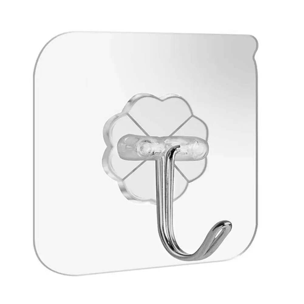 20 Pcs Wall Hooks Waterproof Oilproof Self Adhesive Transparent Reusable Seamless Hanging Hook For Kitchen Bathroom Office
20 Pcs Wall Hooks Waterproof Oilproof Self Adhesive Transparent Reusable Seamless Hanging Hook For Kitchen Bathroom Office
