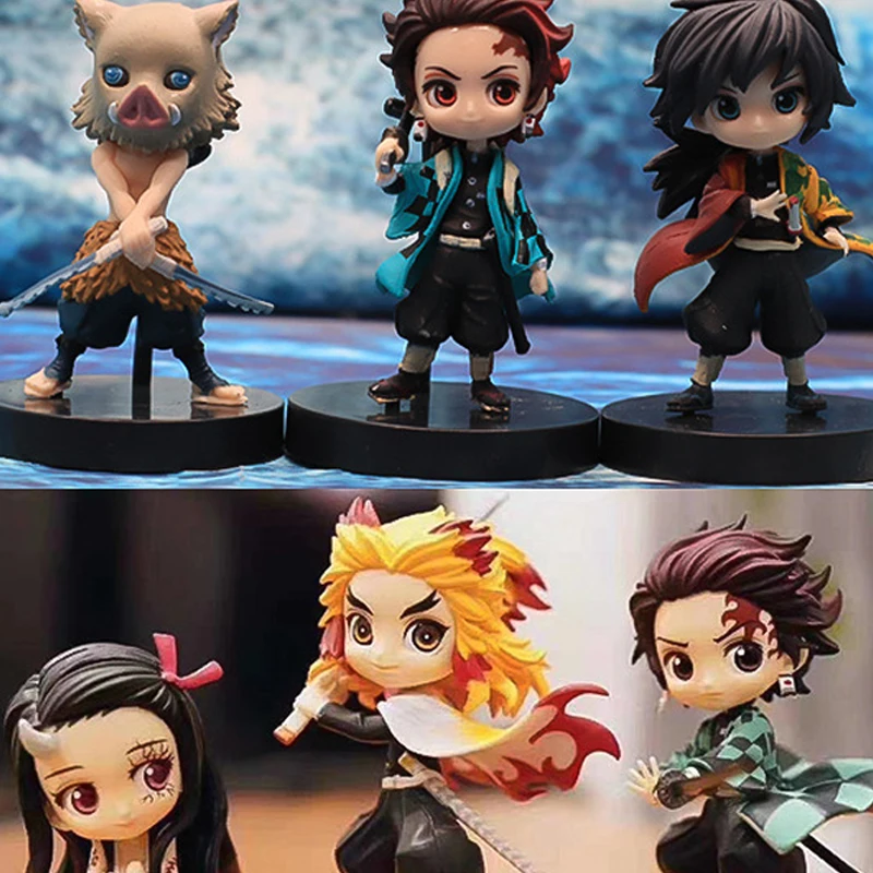 Набор фигурок аниме, модели рассеивателей демонов, украшения, коллекционные игрушки Kyoujurou Tanjiro Nezuko Zenitsu Inosuke, декоративные игрушки, подарок
Набор фигурок аниме, модели рассеивателей демонов, украшения, коллекционные игрушки Kyoujurou Tanjiro Nezuko Zenitsu Inosuke, декоративные игрушки, подарок
