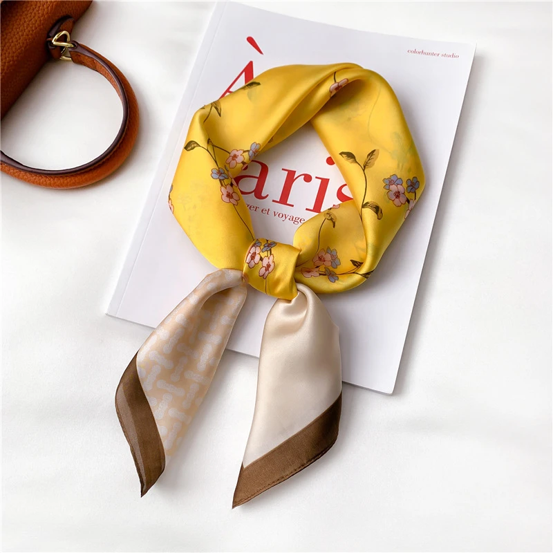 NEW Fashion Square Silk Scarf Fresh Flowers Bag Scarves Head Wraps for Women Bandana Neckerchief Female Hijab Summer 2021
NEW Fashion Square Silk Scarf Fresh Flowers Bag Scarves Head Wraps for Women Bandana Neckerchief Female Hijab Summer 2021